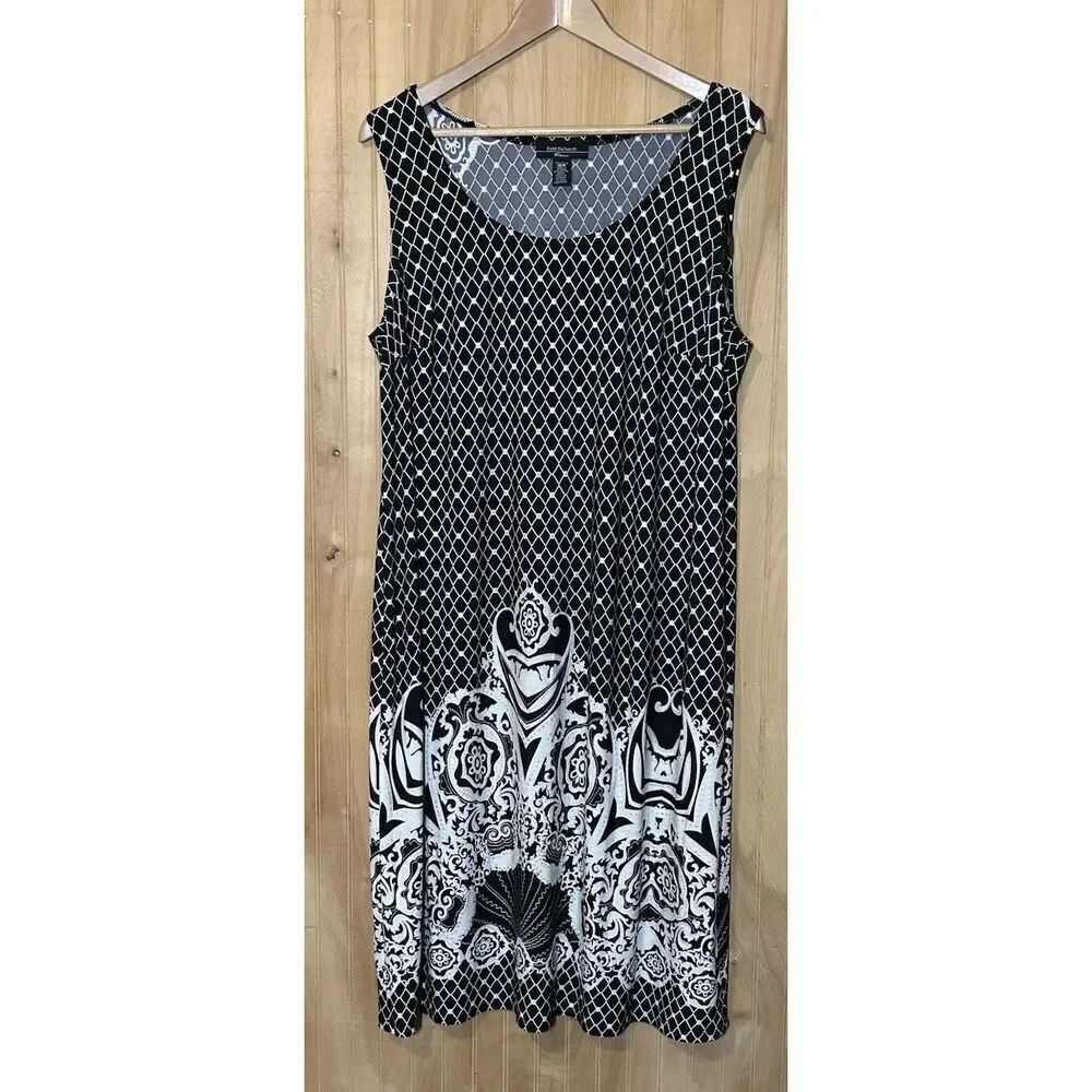 R&M Richards Women's Sleeveless Fit & Flare Dress Career Formal Size 16